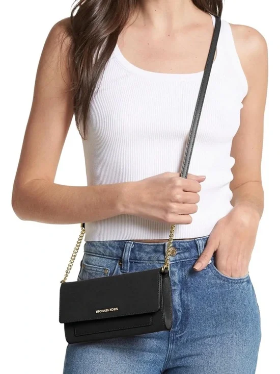 ✨NWT! MICHAEL KORS Jet Set Travel Saffiano Leather Crossbody - Picture 6 of 9